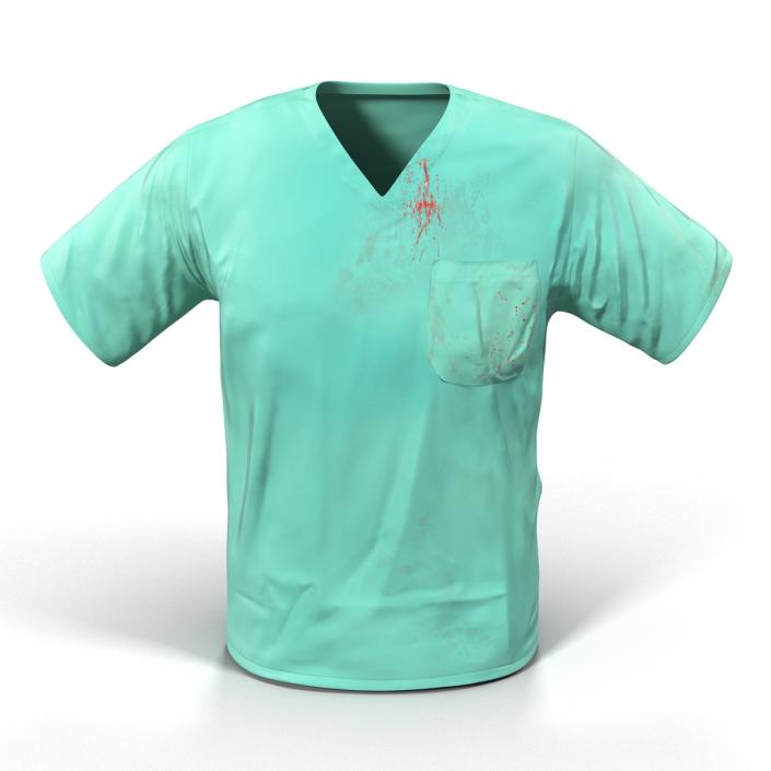 Surgeon Dress 20 with Blood 3D