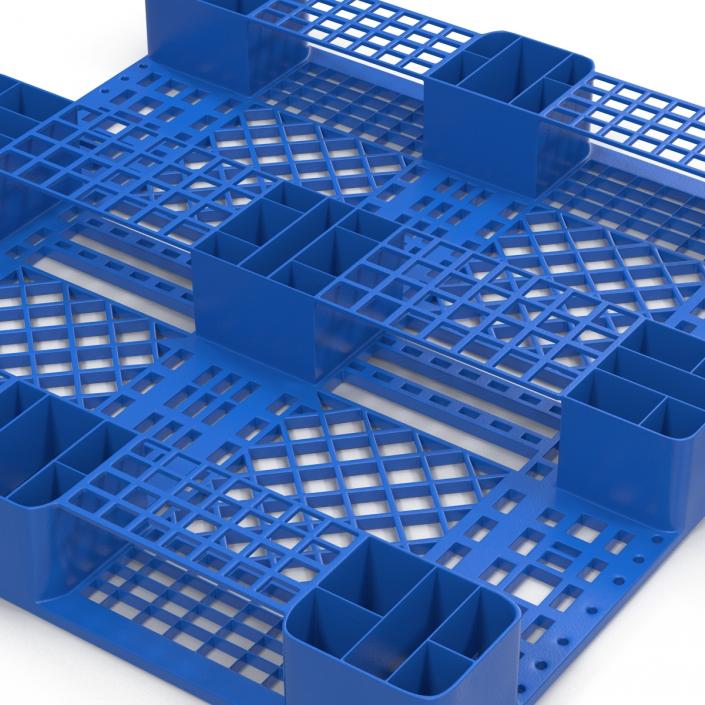 Plastic Pallet Blue 3D model