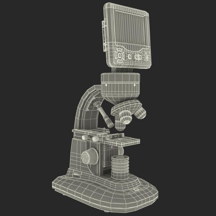 3D LCD Digital Microscope White model