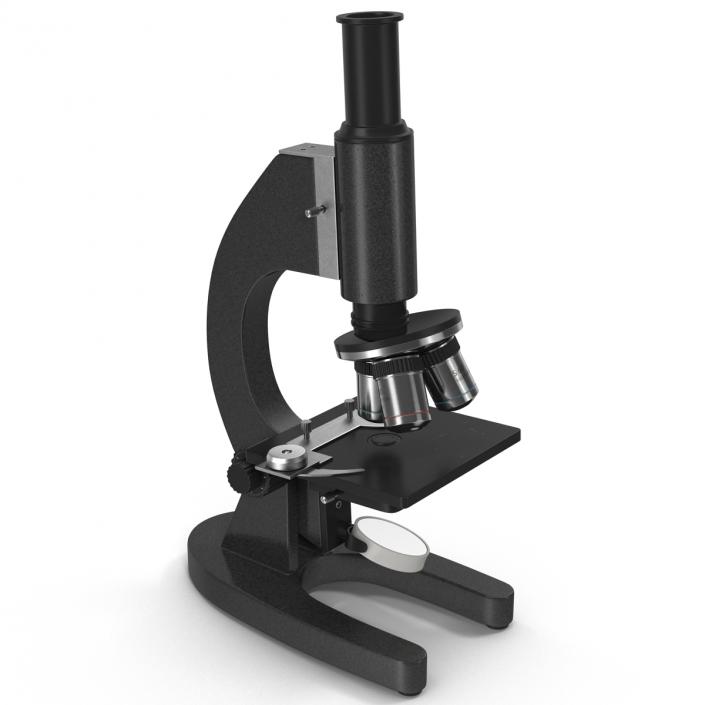 Medical Microscope Black 3D model