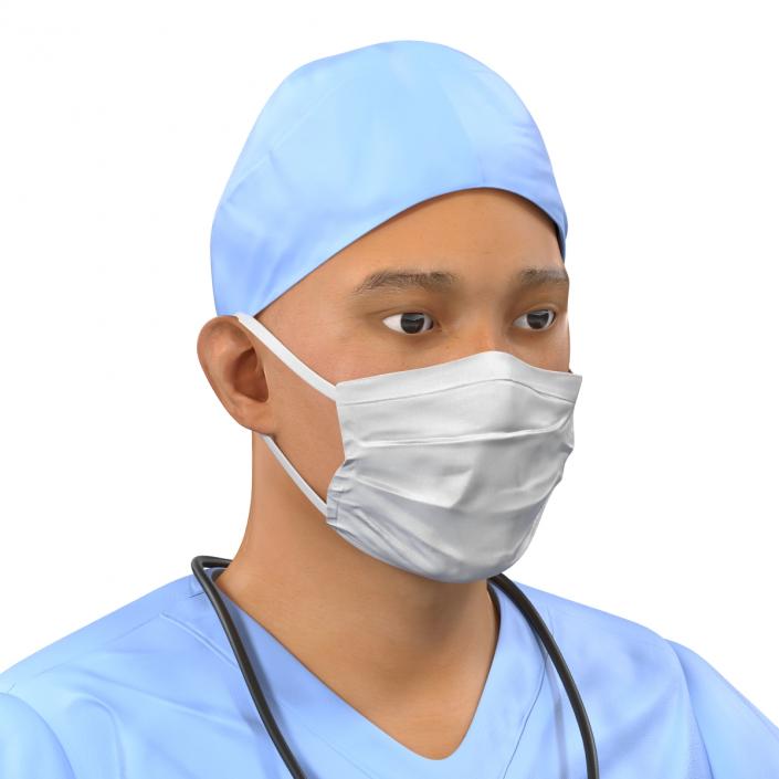 3D Male Surgeon Asian model