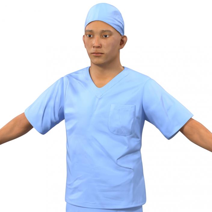 3D model Male Surgeon Asian 2