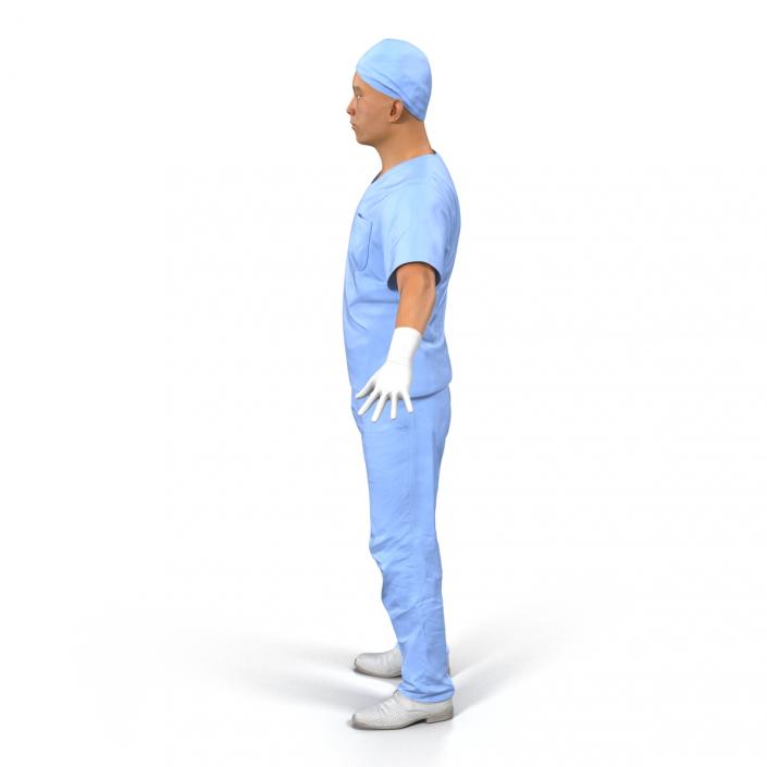 Male Surgeon Asian Rigged 2 3D