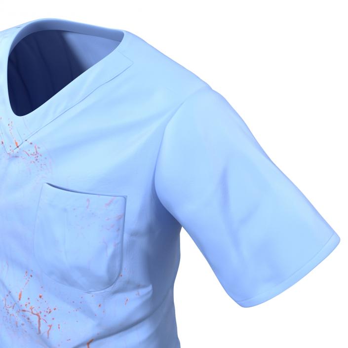 Surgeon Dress 15 with Blood 3D