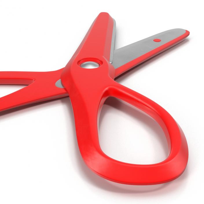 Scissors 3 Red 3D model