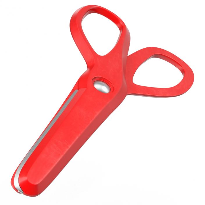 Scissors 3 Red 3D model