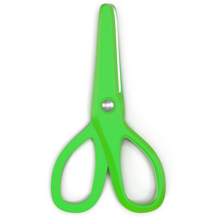 3D Scissors 3 Green