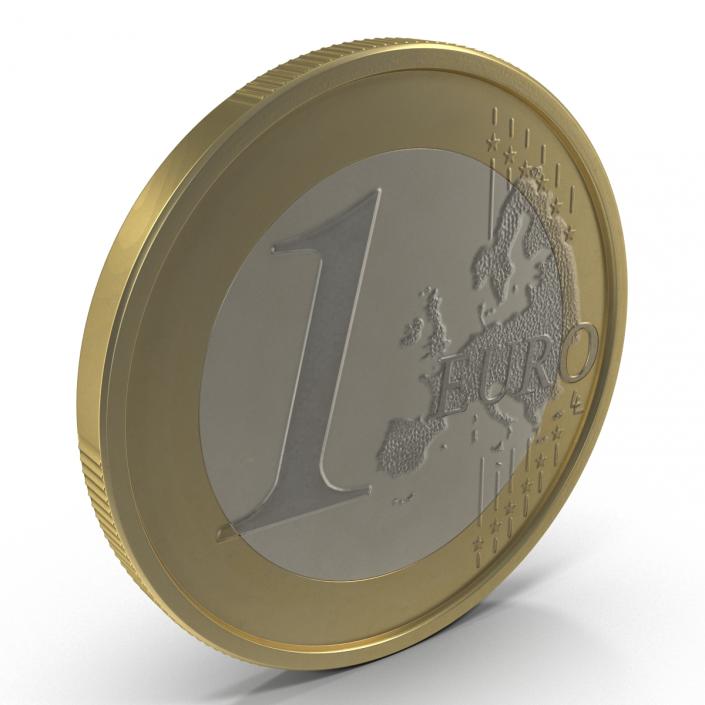 3D 1 Euro Coin Espana model