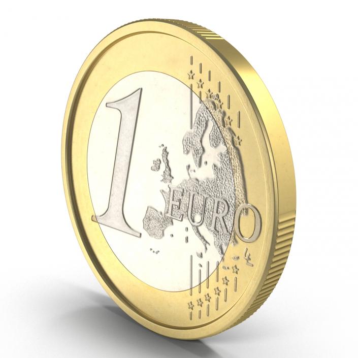 3D 1 Euro Coin German model