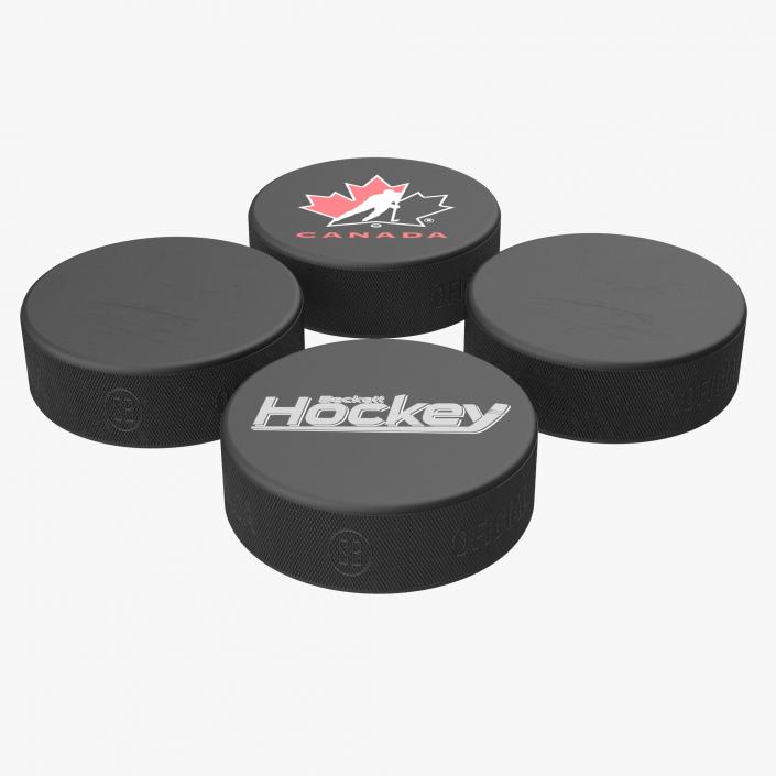 3D Hockey Pucks 3D Models Collection model
