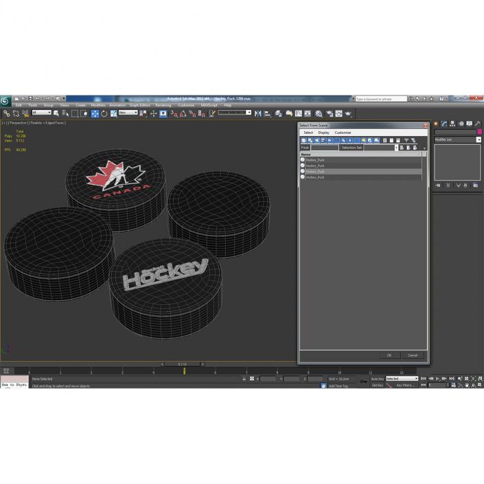 3D Hockey Pucks 3D Models Collection model