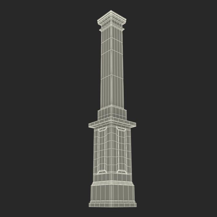 Smooth Modern Column and Capital 3 3D model