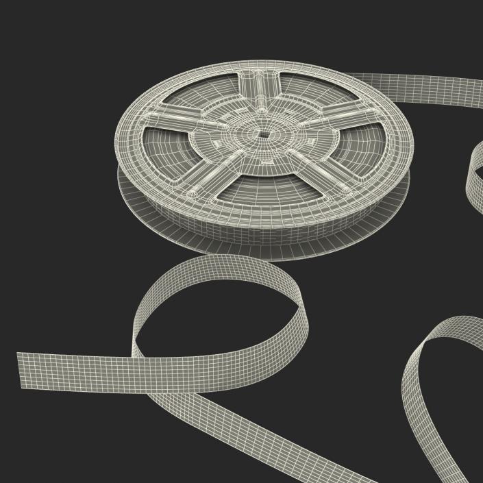 3D model Video Film Reels 3D Models Set