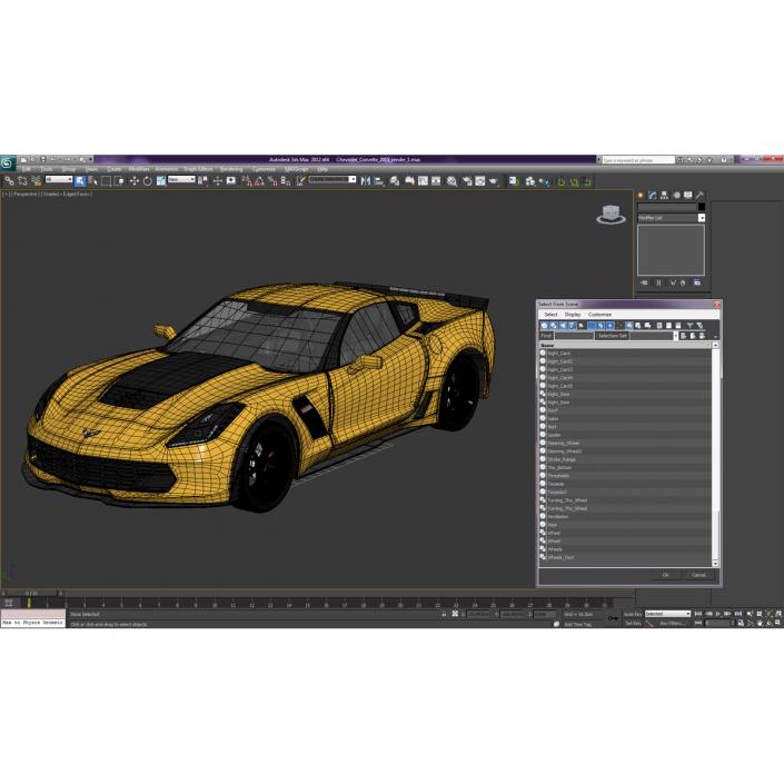 3D Chevrolet Corvette model