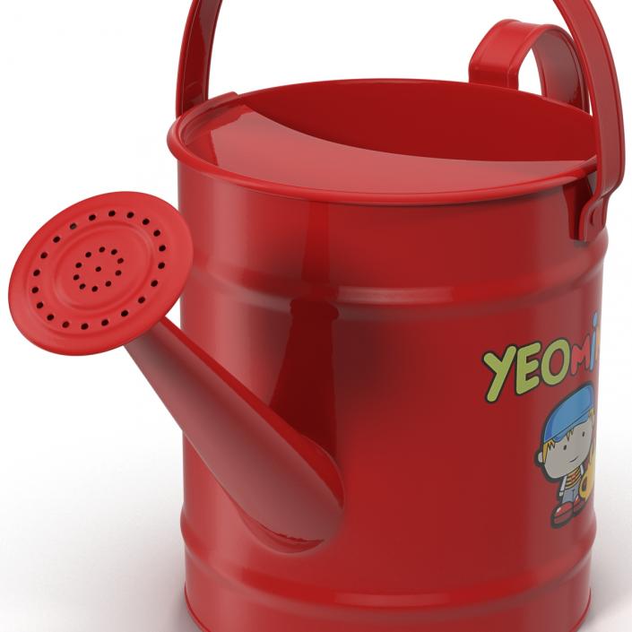 3D Kids Watering Can Red