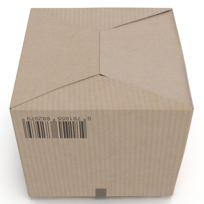 3D Cardboard Box model
