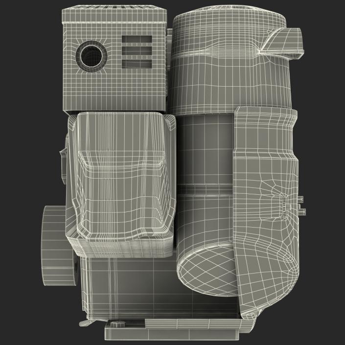 3D Horizontal Single Cylinder Engine model