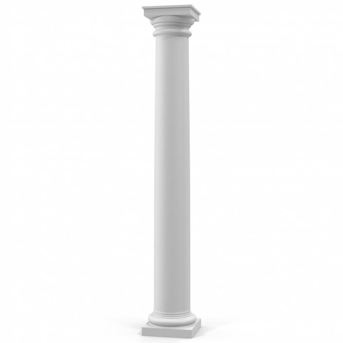 Tuscan order Column 3D model