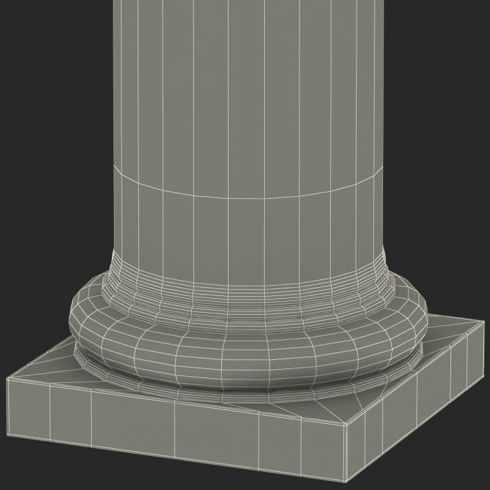 Tuscan order Column 3D model