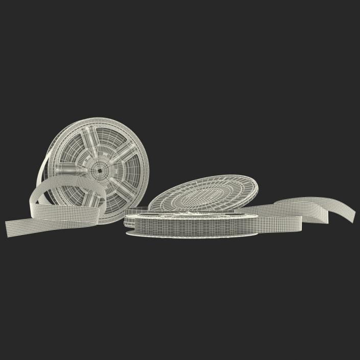 3D Video Film Reel 3D Models Set 2