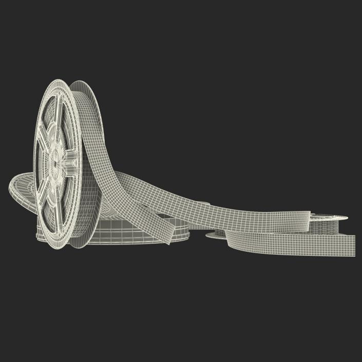 3D Video Film Reel 3D Models Set 2