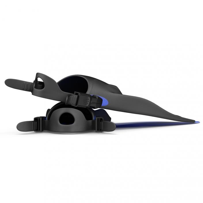 3D Oceanic Viper Fins Blue model