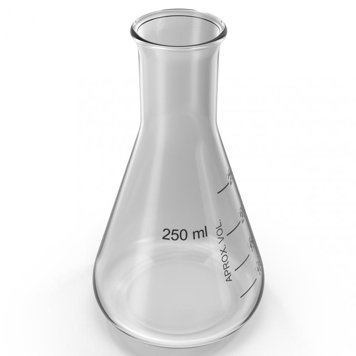 3D model 250 ml Erlenmeyer Flask 2