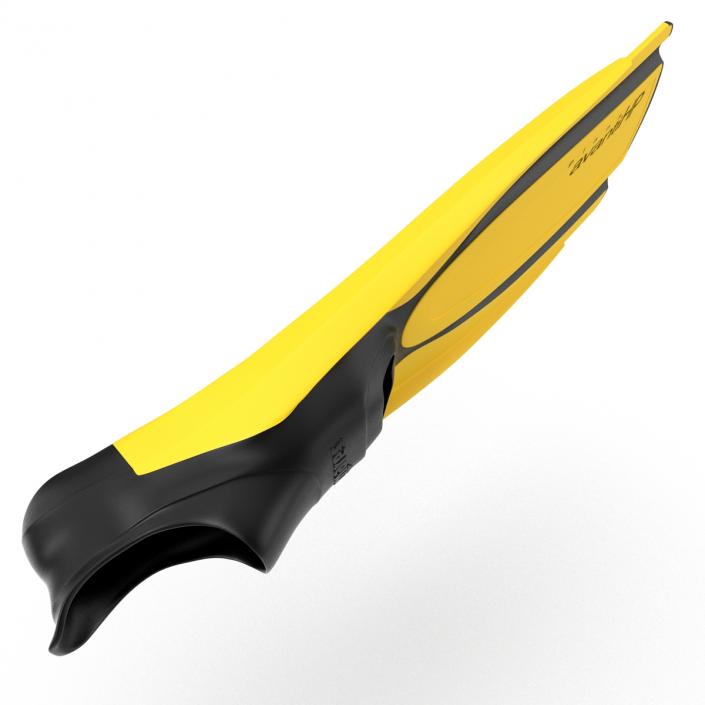 3D Swim Fins 2 Yellow model