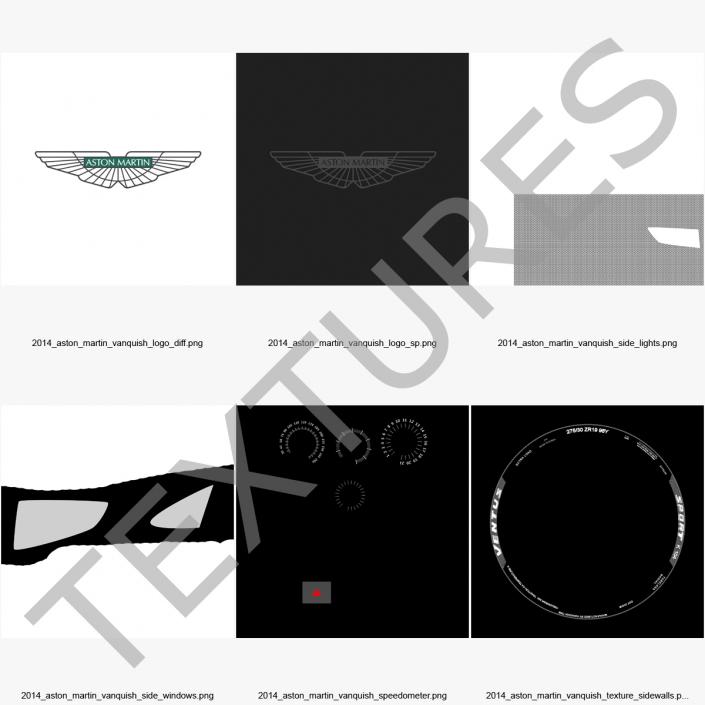 3D Aston Martin Vanquish 2014