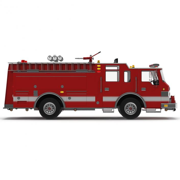 Fire Truck Apparatus 2 3D