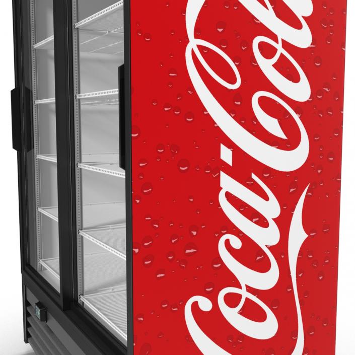 Coca Cola Double Door Display Refrigerator 3D