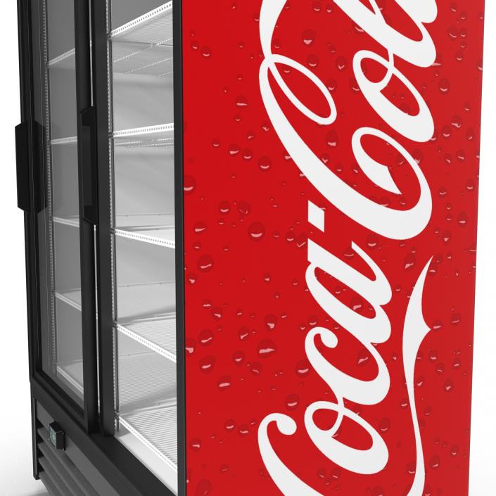 Coca Cola Double Door Display Refrigerator 3D