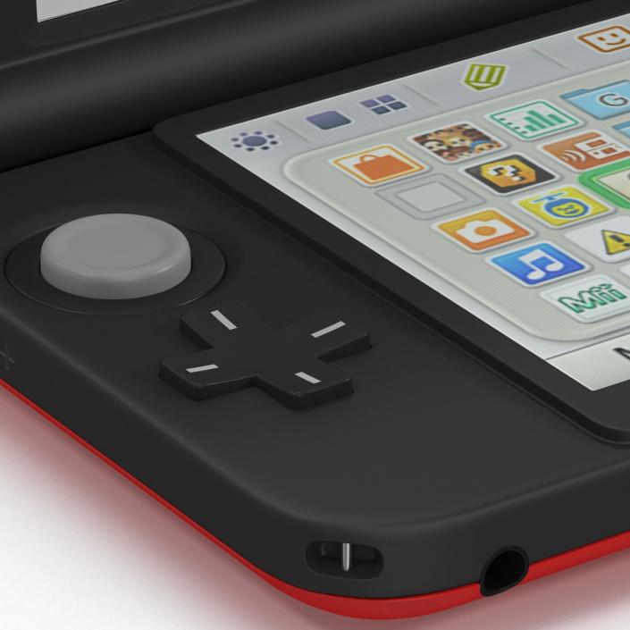 Nintendo 3DS XL Red 3D model