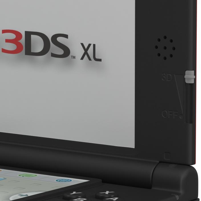 Nintendo 3DS XL Red 3D model