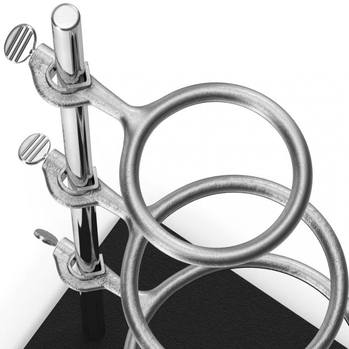 3D Ring Stand Iron Ring and Utility Clamp model
