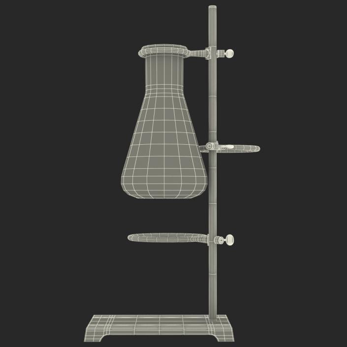 Ring Stand and 50 ml Erlenmeyer Flask 3D