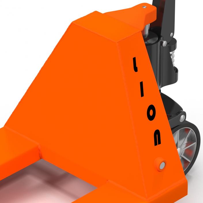 3D Pallet Jack Orange model