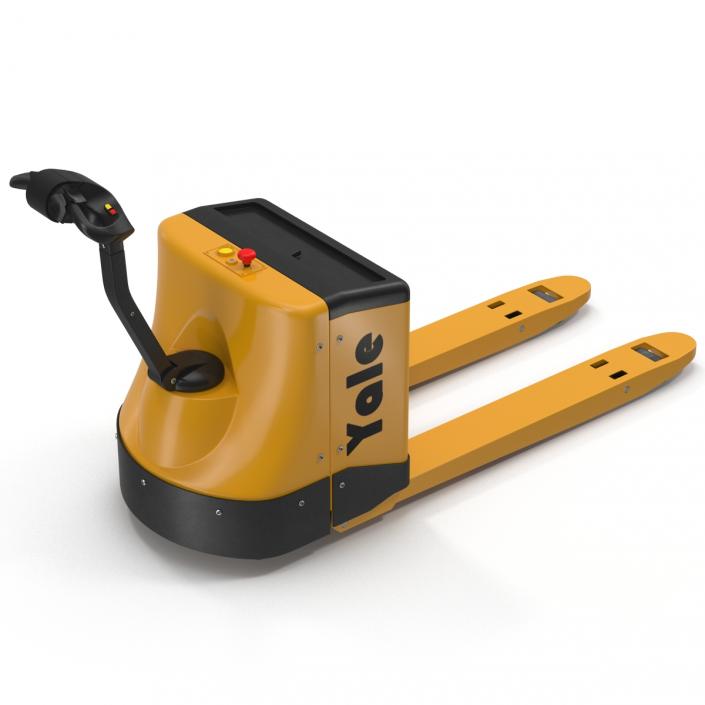 3D Powered Pallet Jack Yellow