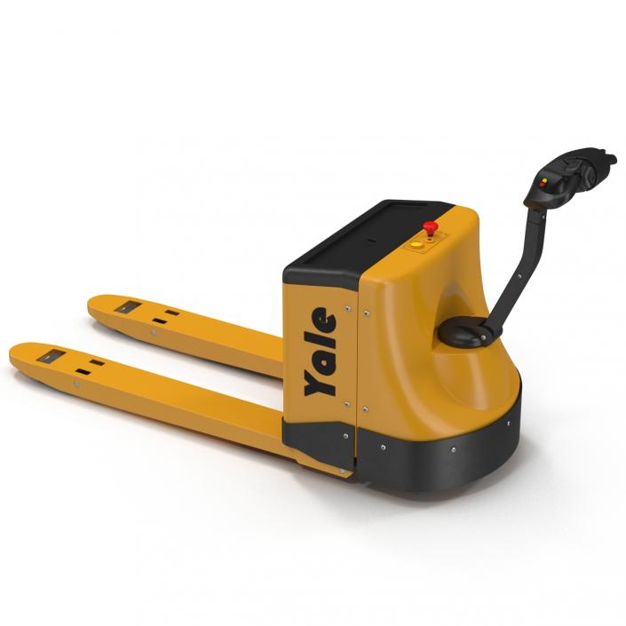 3D Powered Pallet Jack Yellow