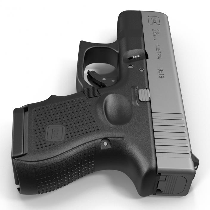 Glock 26 Black 3D model