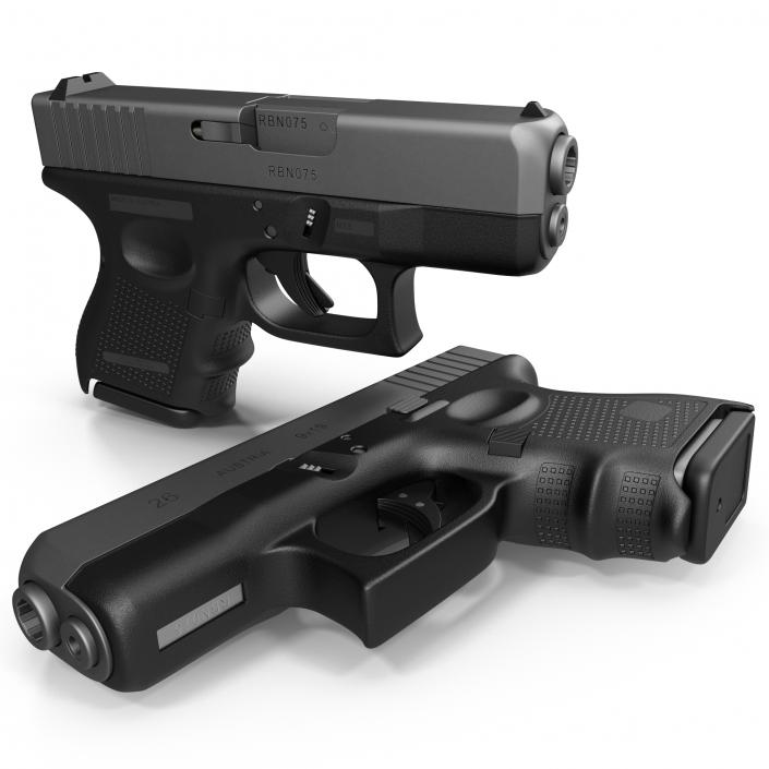 3D model Subcompact Generic Pistol
