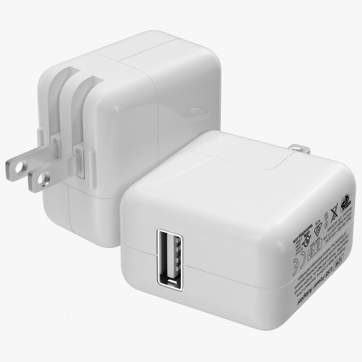 Apple 12W USB Power Adapter 3D