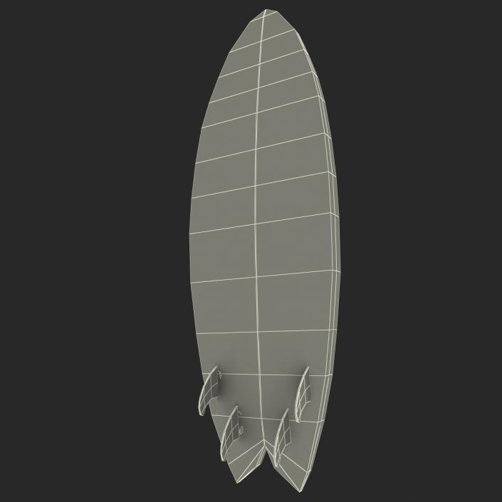 3D Surfboard Fish 2