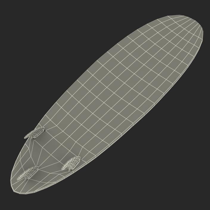 3D model Surfboard Funboard 4