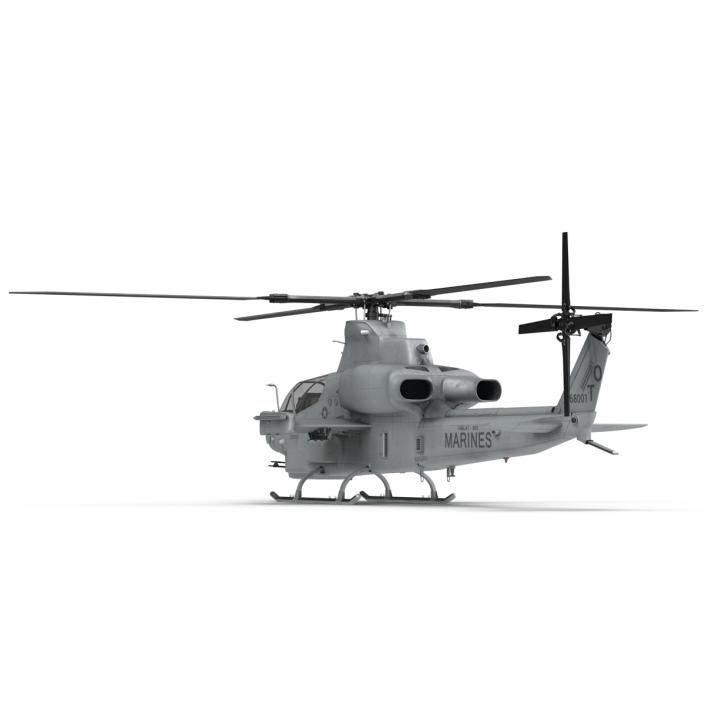 3D Attack Helicopter Bell AH 1Z Viper Rigged 2 model
