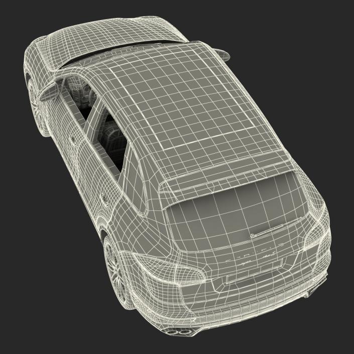 3D model Porsche Cayenne Turbo S 2015 Rigged