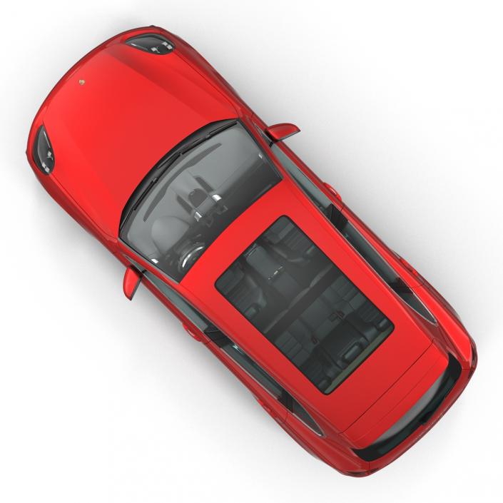 Porsche Cayenne Turbo S 2015 Simple Interior 3D model