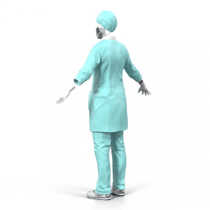 3D model Female Surgeon Dress