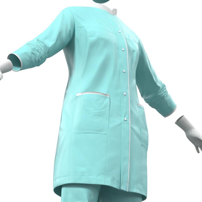 Female Surgeon Dress 2 3D