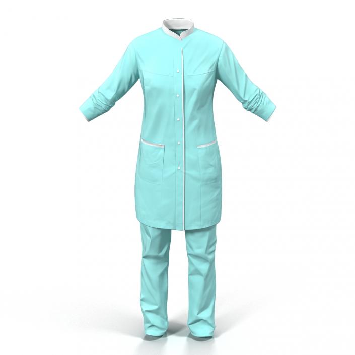 Female Surgeon Dress 4 3D